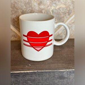 Vintage 80's Heart Love Mug Japan